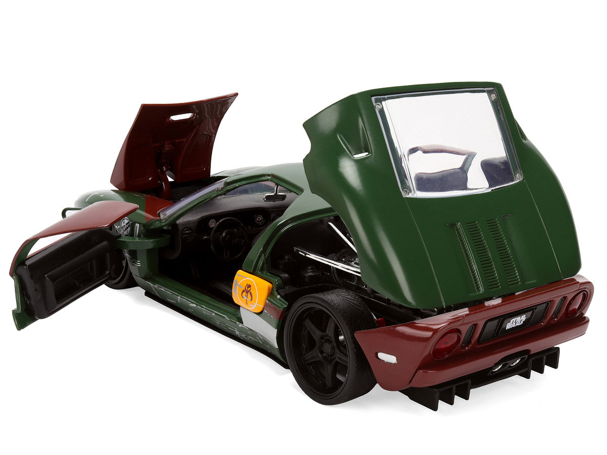 Star Wars Boba Fett and 2005 Ford GT – Green/Damaged