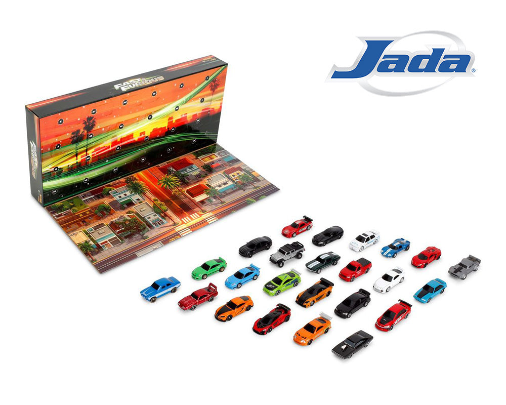 Jada Nano Hollywood Rides 1.65″ Fast & Furious 25th Anniversary Advent Calendar – Ensemble de 24 voitures JD37872