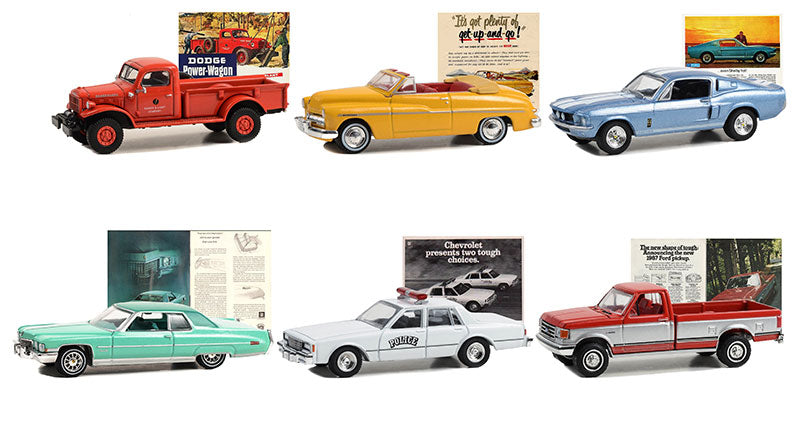 Ensemble 1/64 Set Vintage Ad Cars Series 9