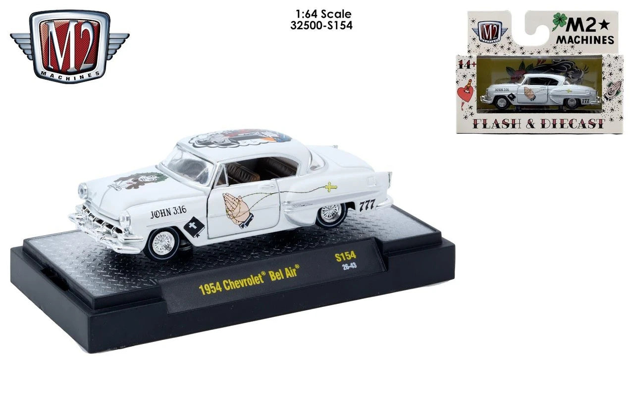 M2 Machines 1:64 1954 Chevrolet Bel Air – Auto-Thentics Release S154 – 32500-S154-B