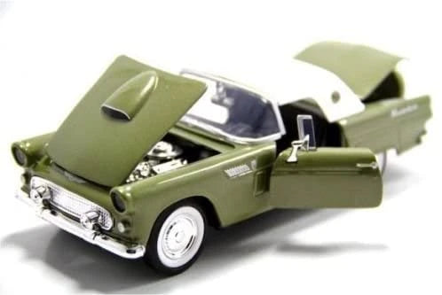 MotorMax 1:24 1956 Ford Thunderbird Hardtop – White – Timeless Legends 73312AC-GRN