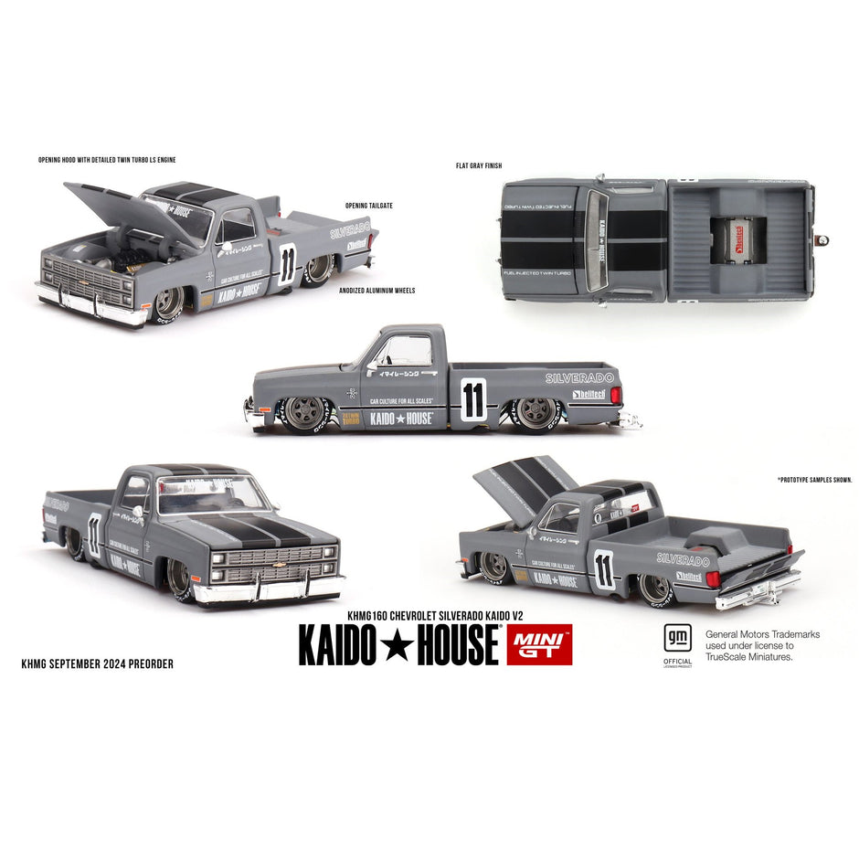 Kaido House x Mini GT - Chevrolet Silverado Kaido V2 (KHMG160) ***LIMITE DE 2 PAR CLIENT-LIMIT OF 2 PER CLIENT***