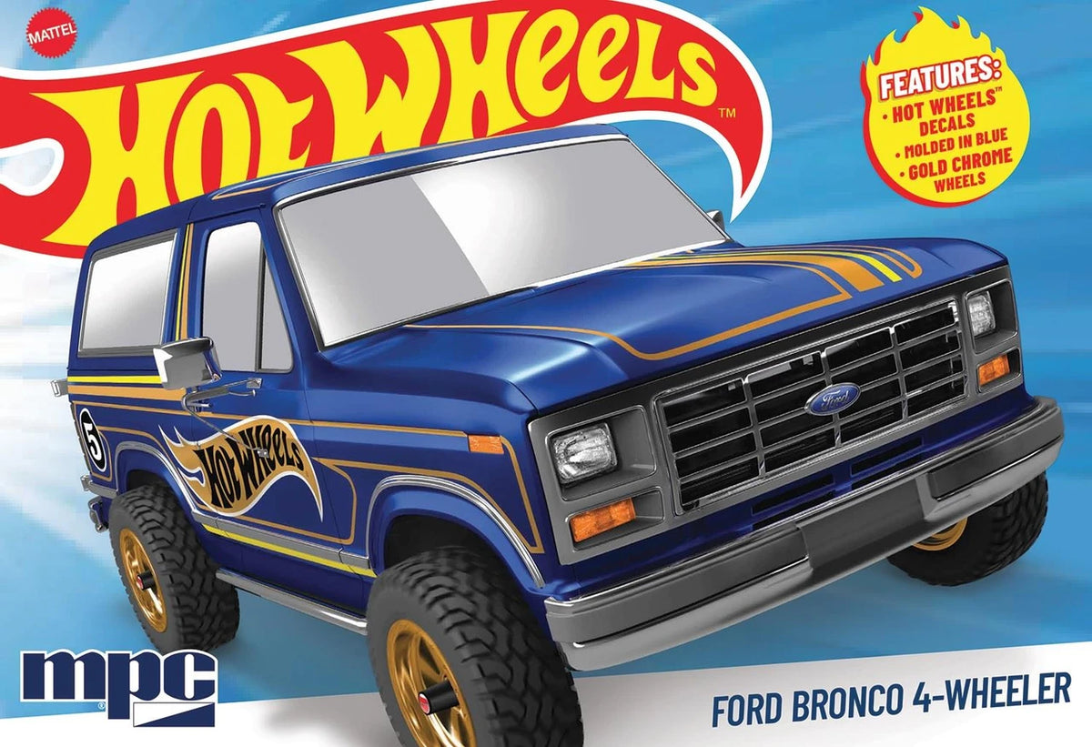 MPC 1:25 Hot Wheels 1982 Ford Bronco 4-Wheeler Model Kit – MPC1045