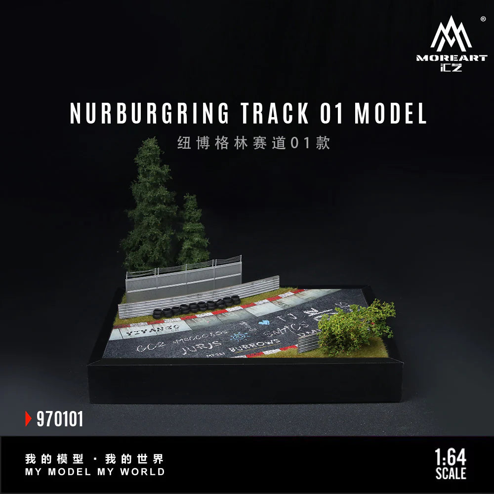 MoreArt Diorama 1:64-NURBURGRING TRACK O1 MODEL (MO970101)