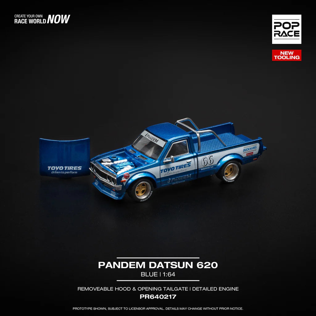 POPRACE- PANDEM DATSUN 620 BLUE PR640217