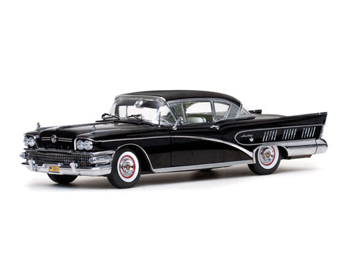 1958 Buick Limited Riviera Coupe in Black Charcoal (Échelle-Scale 1:18)