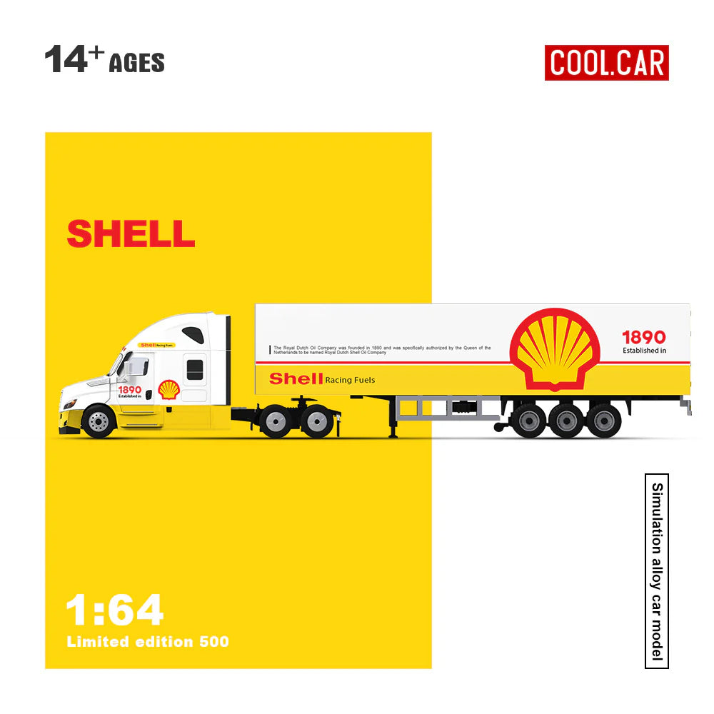 CoolCar 1/64 - Freightliner Container Truck- SHELL CC800112