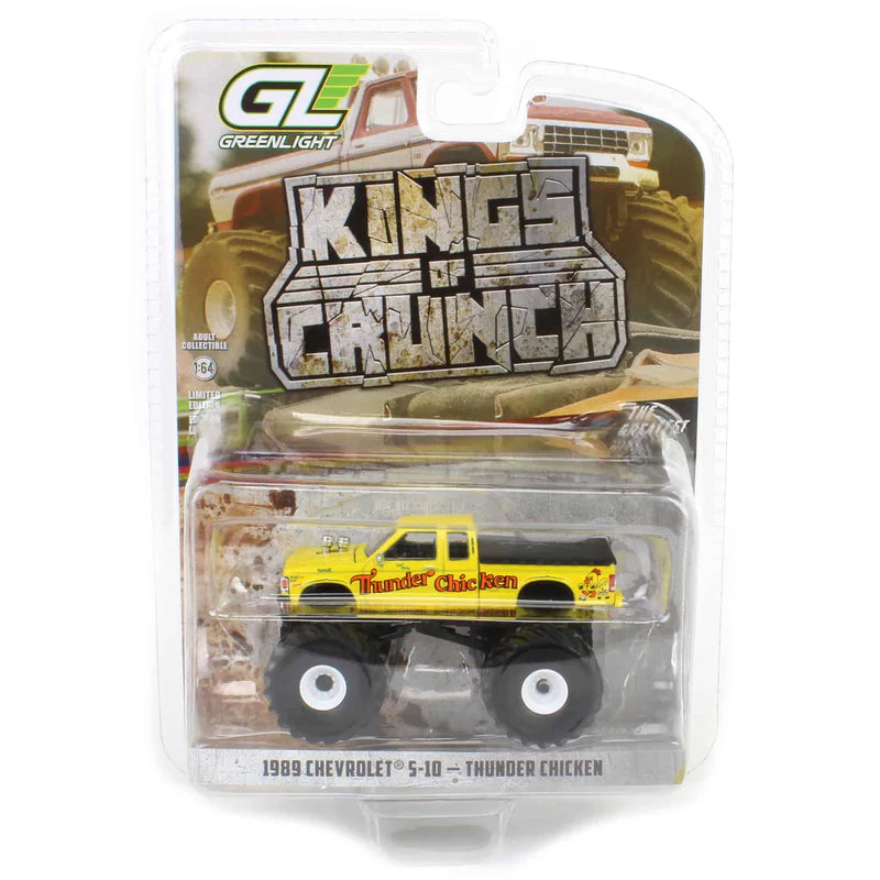 1989 Chevrolet S-10 Monster Truck Thunder Chicken – GreenLight Kings of Crunch 1:64 – GL49195-E