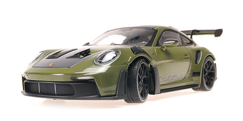 PORSCHE 911 (992) GT3RS – 2024 – NATO OLIVE W BLACK WHEELS