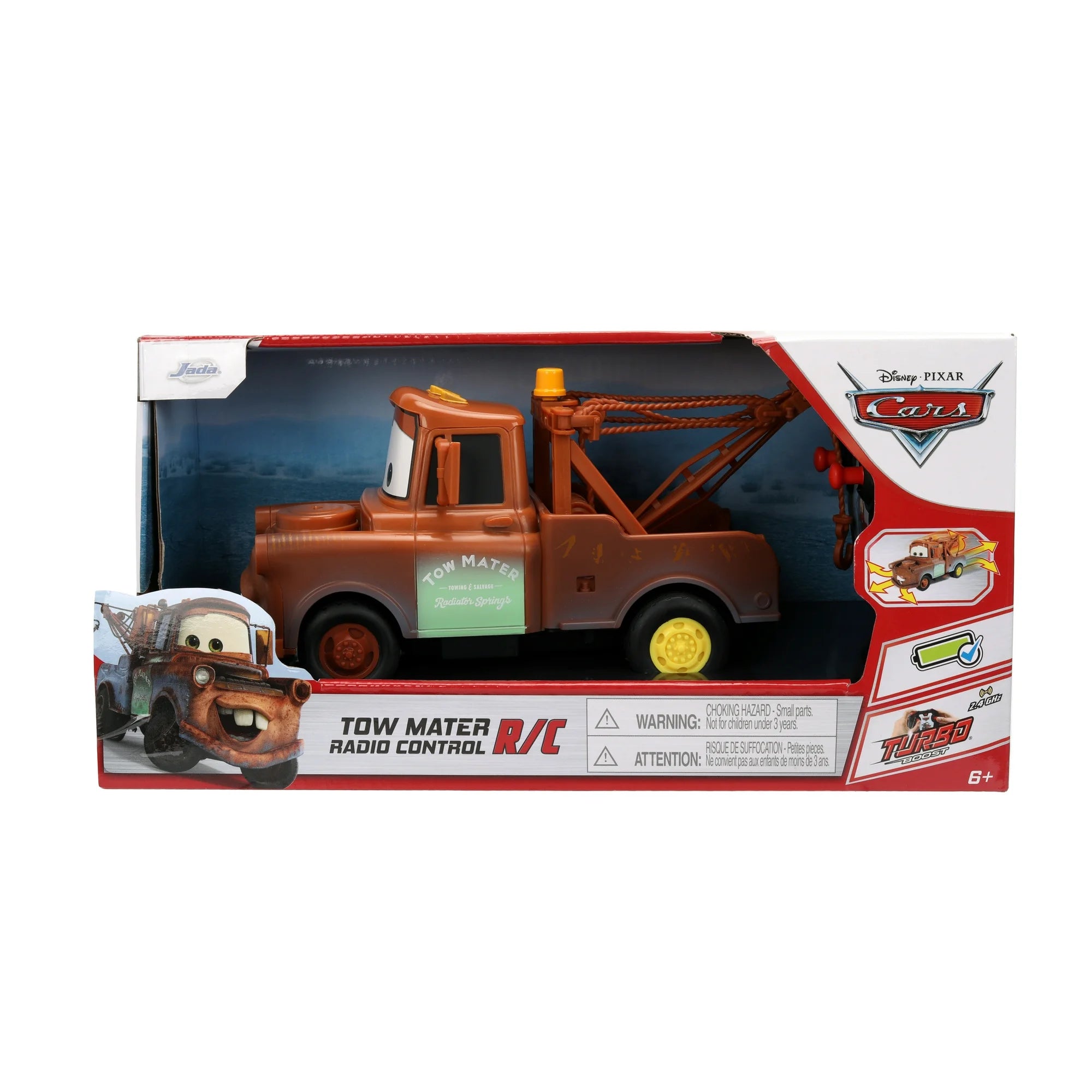 Jada Toys Disney Pixar Cars 1:24 Tow Mater RC Radio Control Cars