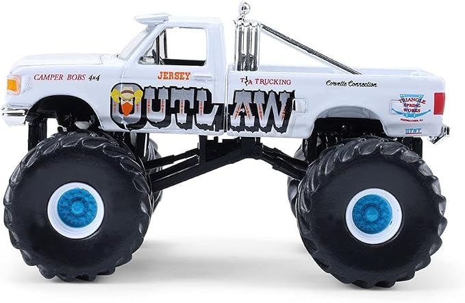 GreenLight 1:64 Kings of Crunch Série 16 – Jersey Outlaw – Ford F-150 1988 – Édition limitée GL49160-C