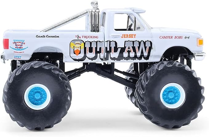 GreenLight 1:64 Kings of Crunch Série 16 – Jersey Outlaw – Ford F-150 1988 – Édition limitée GL49160-C