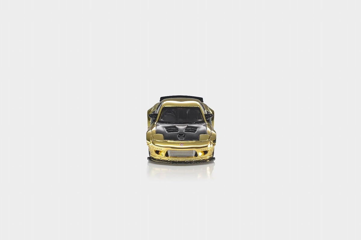 MODELMODEL 1:64 Mazda RX-7 FD Rocket Bunny – Plaqué or – Exclusivité HK Toycar Salon 2026 – MM64-RX7FDR-HKTCS2026