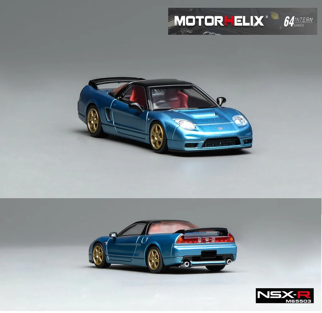 Motorhelix 1/64 - Honda NSX-R (NA2) RHD- Ice Blue M65503