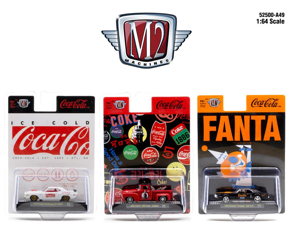 M2 Machines 1:64 Coca-Cola 2024 Release A49 Assortment