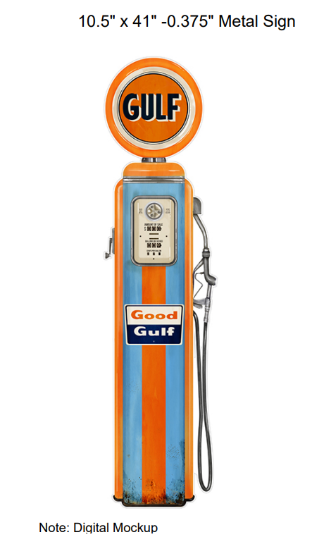 Gulf Oil Vintage Gas Pump