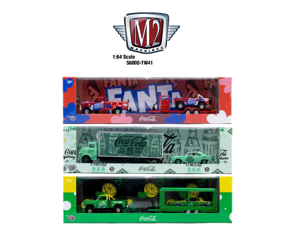 M2 Machines-Auto-Haulers Coca-Cola Release TW41 - 3-Piece Set (56000-TW41)