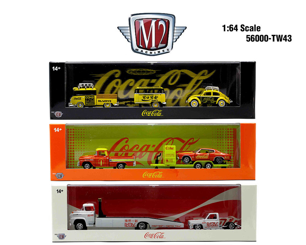 M2 Machines-Auto-Haulers Coca-Cola Release TW43 - 3-Piece Set (56000-TW43)