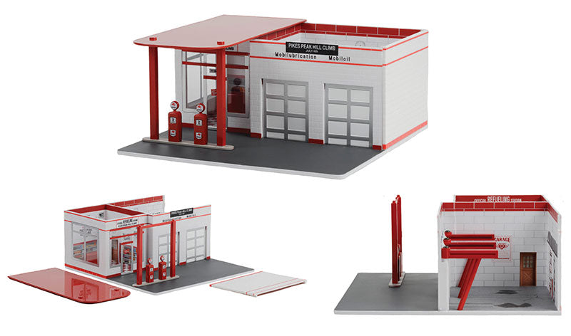 Pikes Peak Hill Climb Official Refueling Station - Vintage Gas Station (Diorama 1:64)
