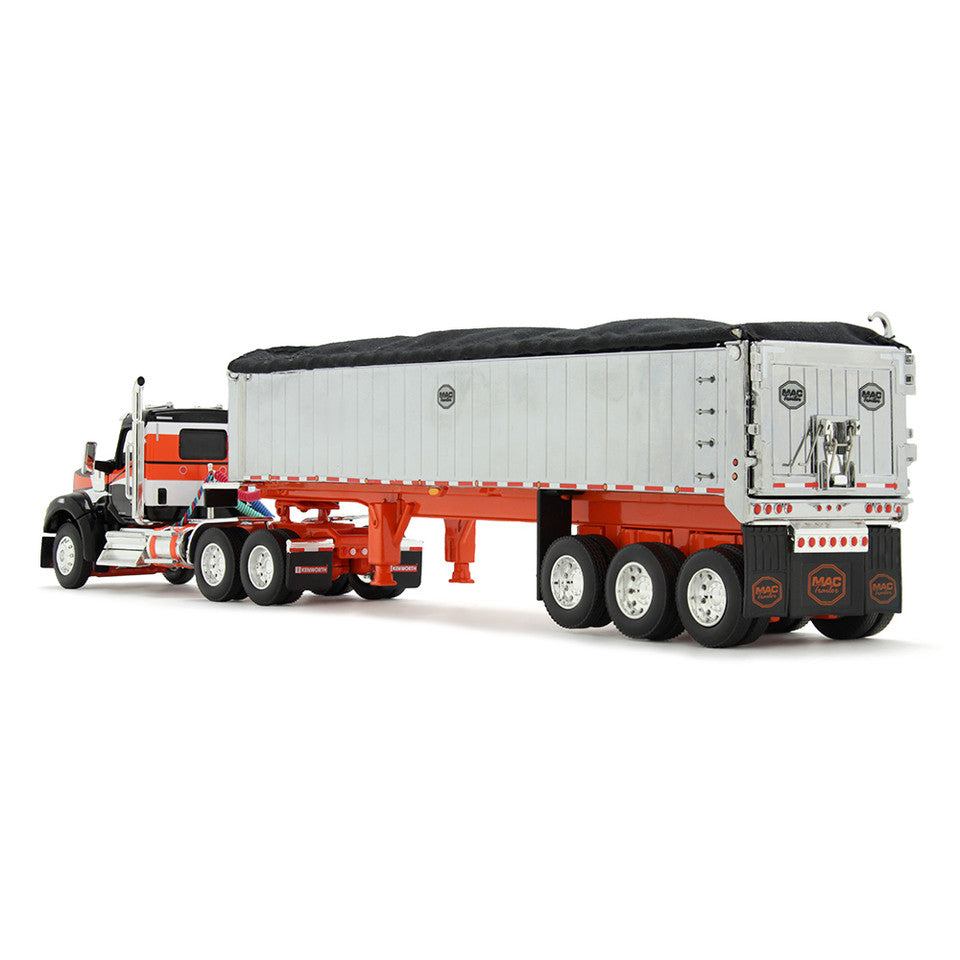 Kenworth W990 Day Cab & MAC Coal End Dump (Black/Orange)