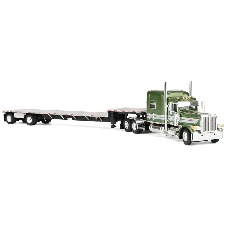 Peterbilt 389 Zimmerman Transport avec cabine couchette Mid-Roof de 70 po & remorque Transcraft Step Deck – DCP by First Gear 1:64 – 60-2401