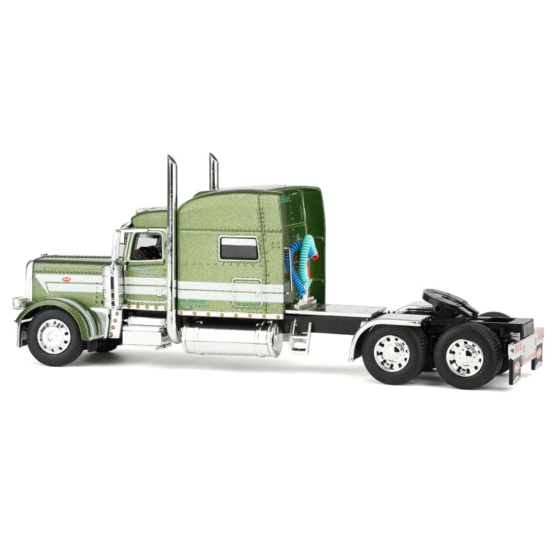 Peterbilt 389 Zimmerman Transport avec cabine couchette Mid-Roof de 70 po & remorque Transcraft Step Deck – DCP by First Gear 1:64 – 60-2401