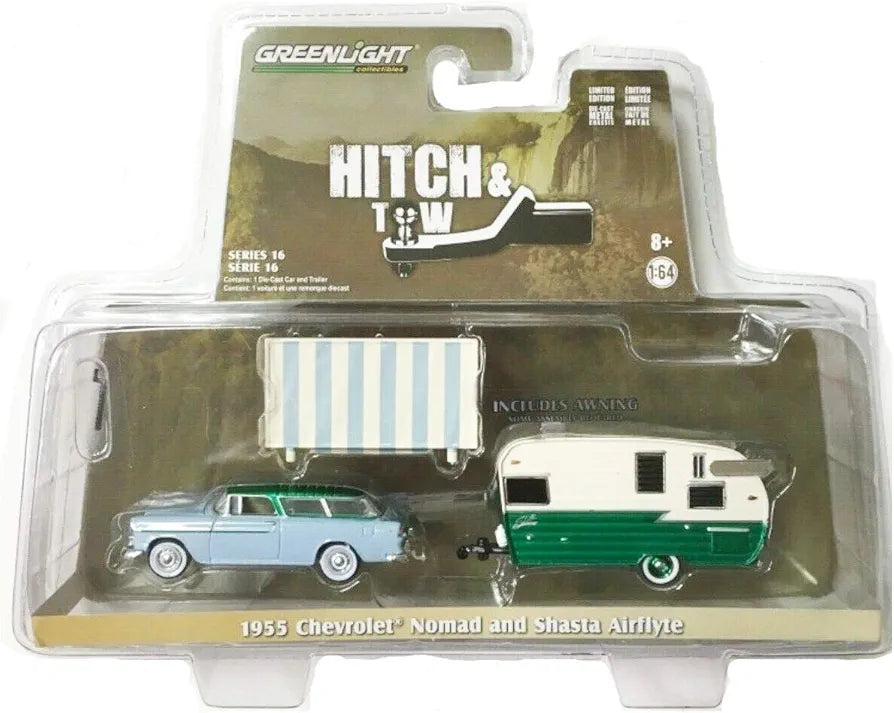CHASE GREEN MACHINE-1955 Chevrolet Nomad and Shasta Airflyte with Awning (Hitch and Tow Series 16)
