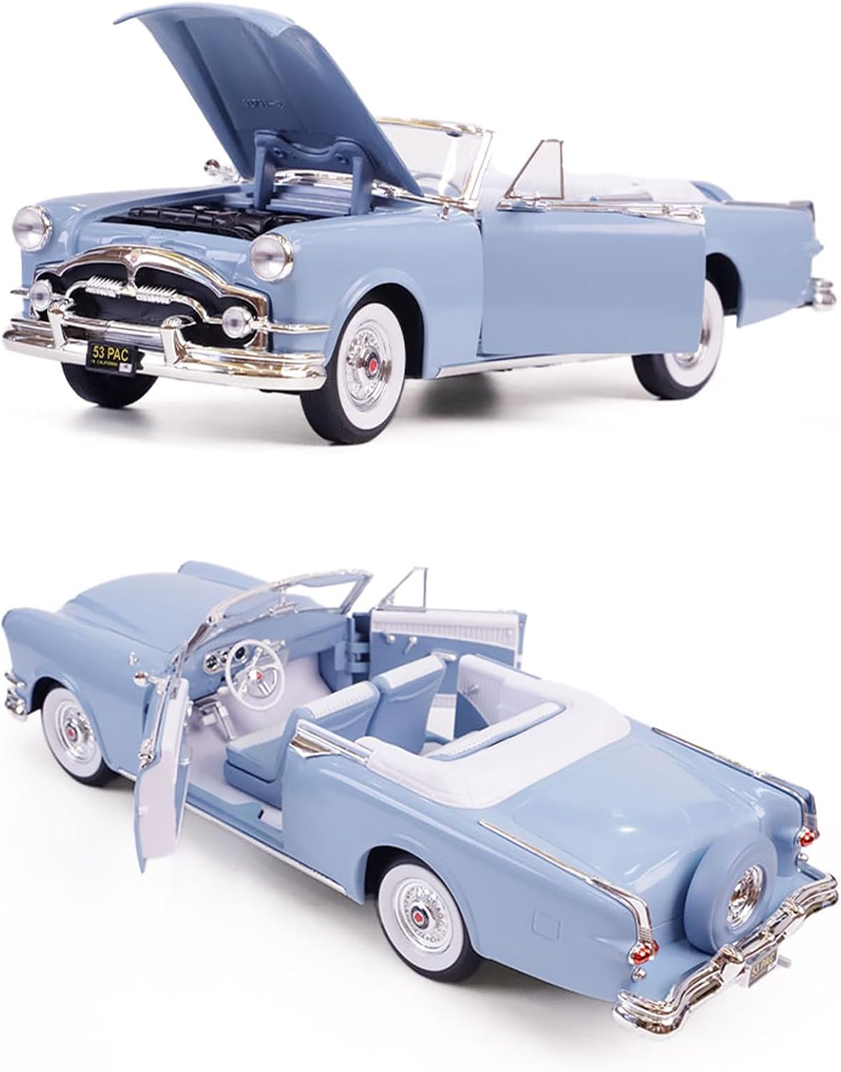 Lucky Die Cast 1:18 Packard Caribbean Cabriolet 1953 – Bleu clair – 92798BLUE