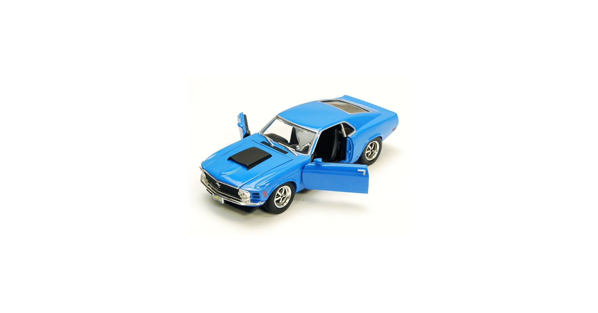 Ford Mustang Boss 429 1970 Bleue – Motormax 1:24 Timeless Legends – 73303AC-B