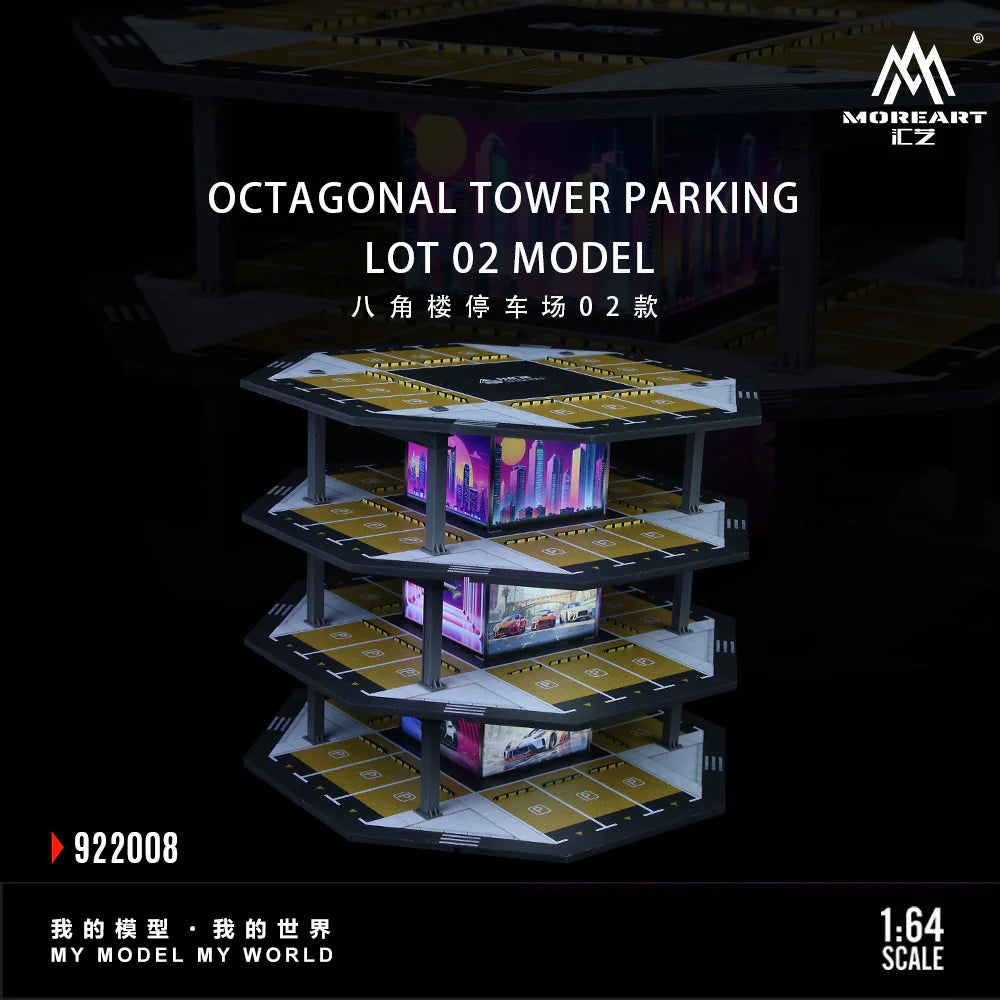 MoreArt 1/64-OCTAGONAL TOWER PARKING MODEL LOT 02 MO922008