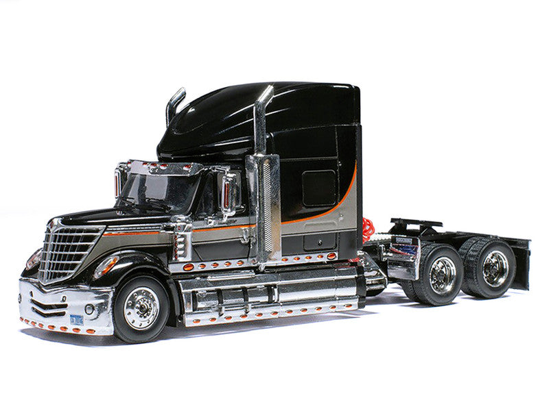 2010 International Lonestar Truck Tractor (Black with Silver Stripes)