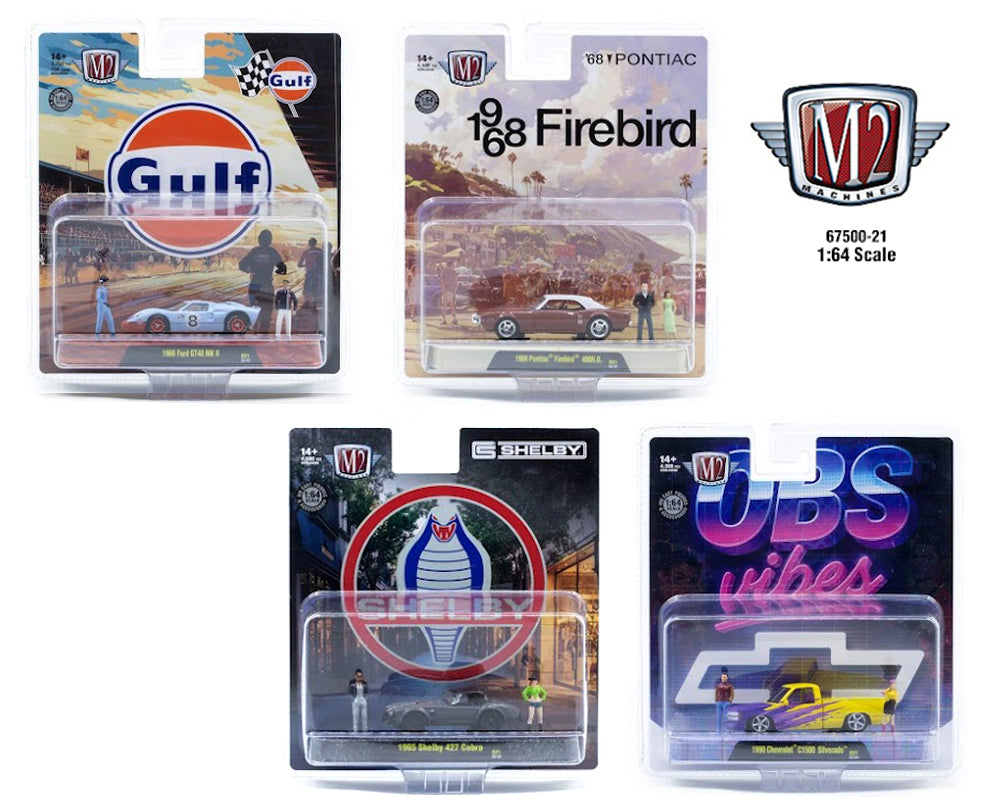 (PRE-ORDER 2026) M2 Machines 1:64 Diorama 2026 Release 21 Assortment (67500-21)