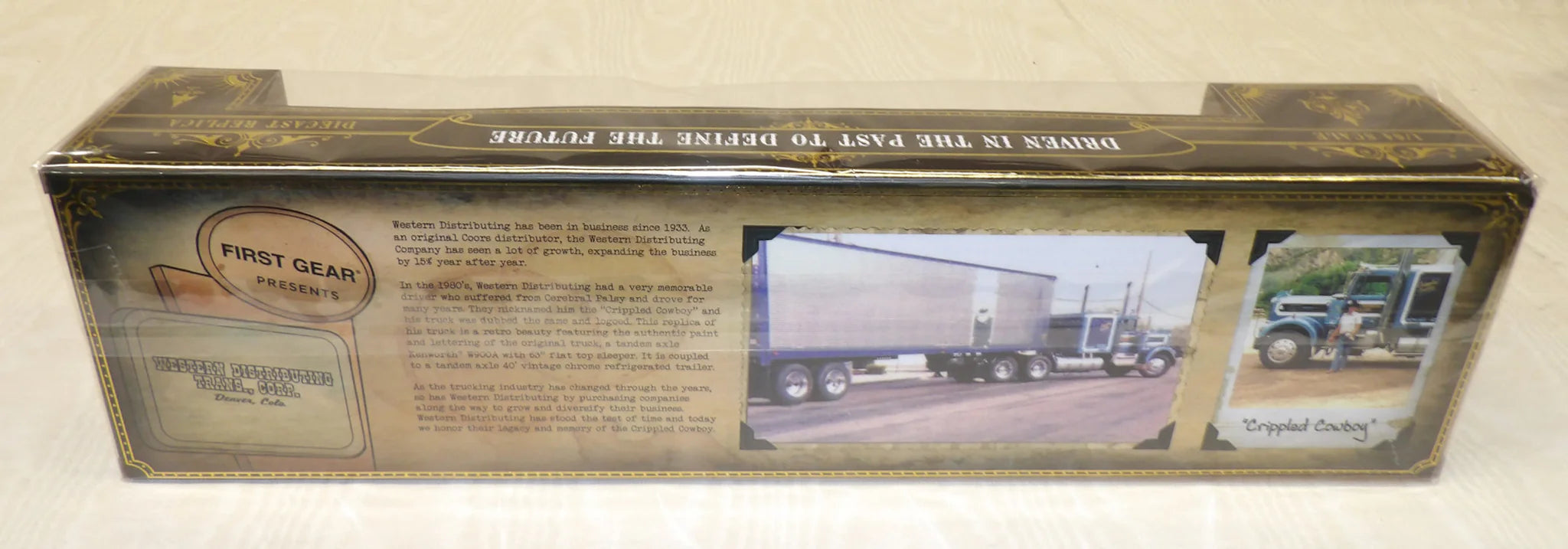 Western Distributing "Crippled Cowboy" Kenworth W900A with 60" Flat Top Sleeper & 40&