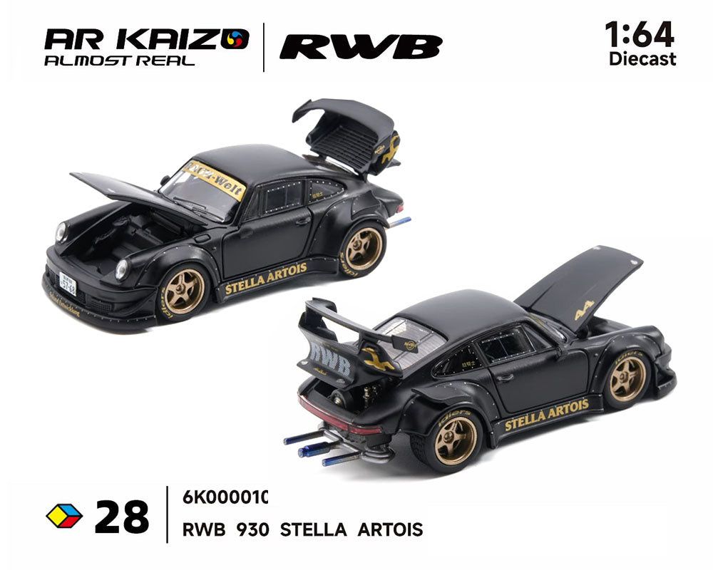 KAIZO RWB 930 Stella Artois Matte Black - Almost Real 1:64 - 6K0000101