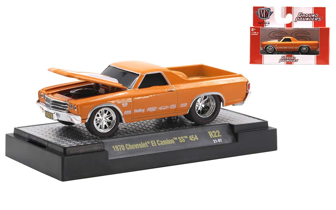 1970 Chevrolet El Camino SS 454 – M2 Machines Ground Pounders Release 22 (82161-22E)