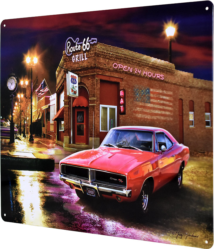 12"x15"-1969 CHARGER-ROUTE 66