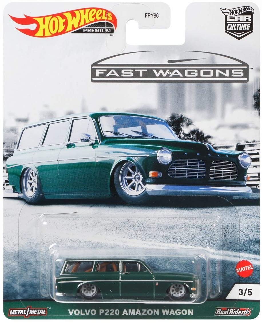 VOLVO P220 AMAZON ESTATE 3/5, (GRJ64) Hot Wheels Premium 2021, Car Culture, Fast Wagons