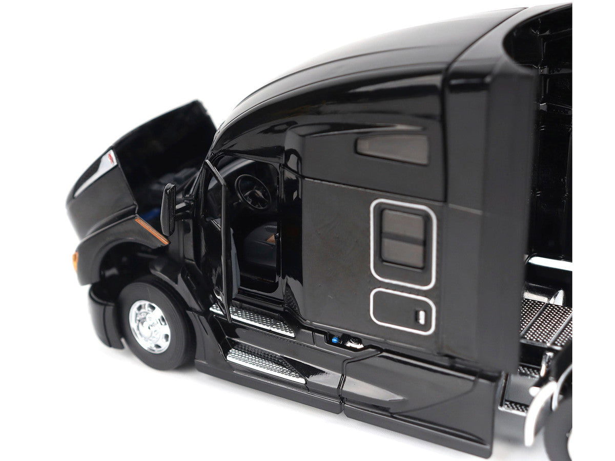 Kenworth T680 76" High Roof Sleeper Cab Truck Tractor Black