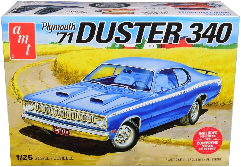 AMT Plymouth Duster 340 1971 1/25 Maquette AMT1118M/12