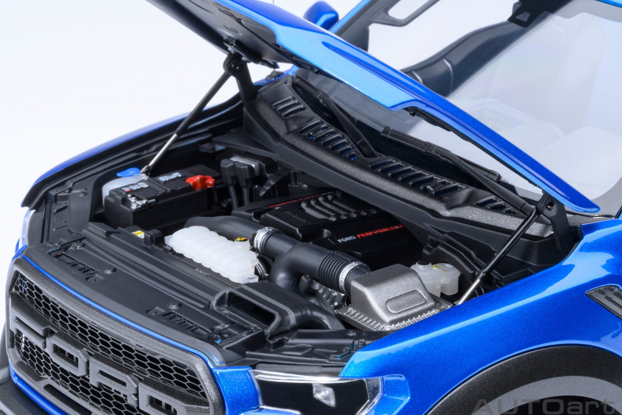 AutoArt 1:18-Ford F-150 Raptor Supercrew 2019 (Velocity Blue) AA72949