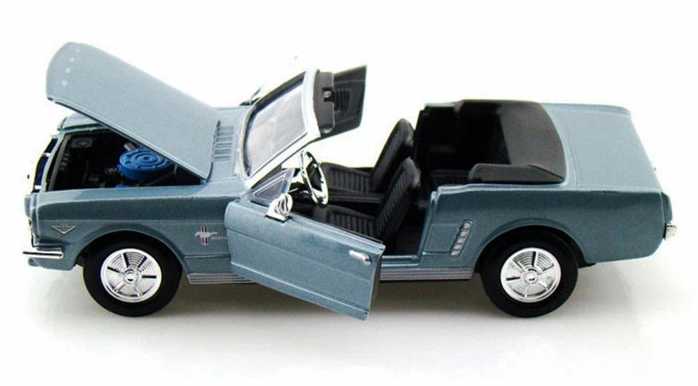 Ford Mustang Convertible 1964 1/2 Bleue – Motormax 1:24 Timeless Legends – 73212AC-BL