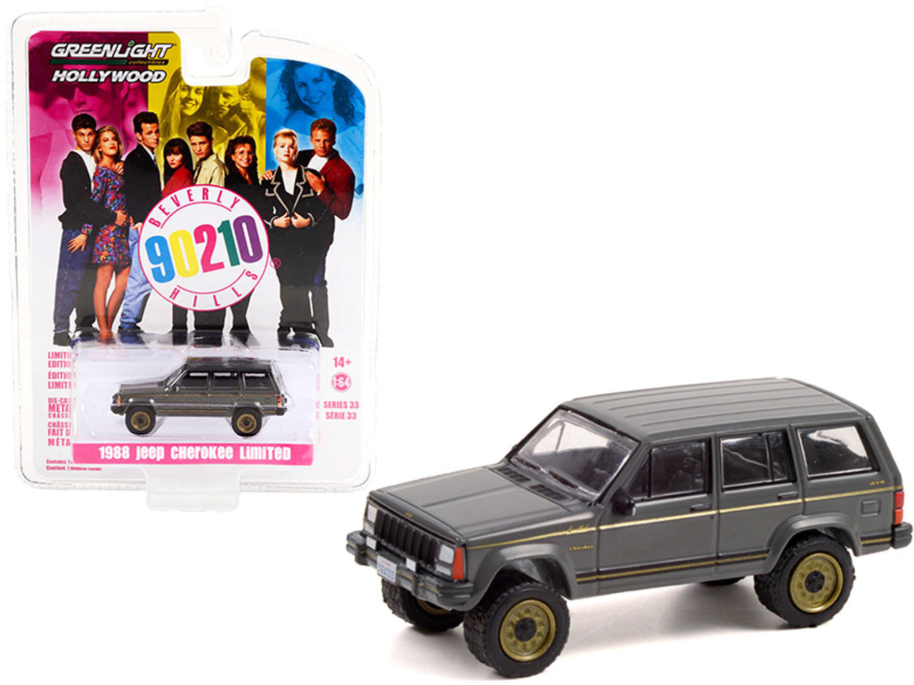 1988 Jeep Cherokee Limited (Grey Metallic) "Beverly Hills, 90210" (1990-2000)
