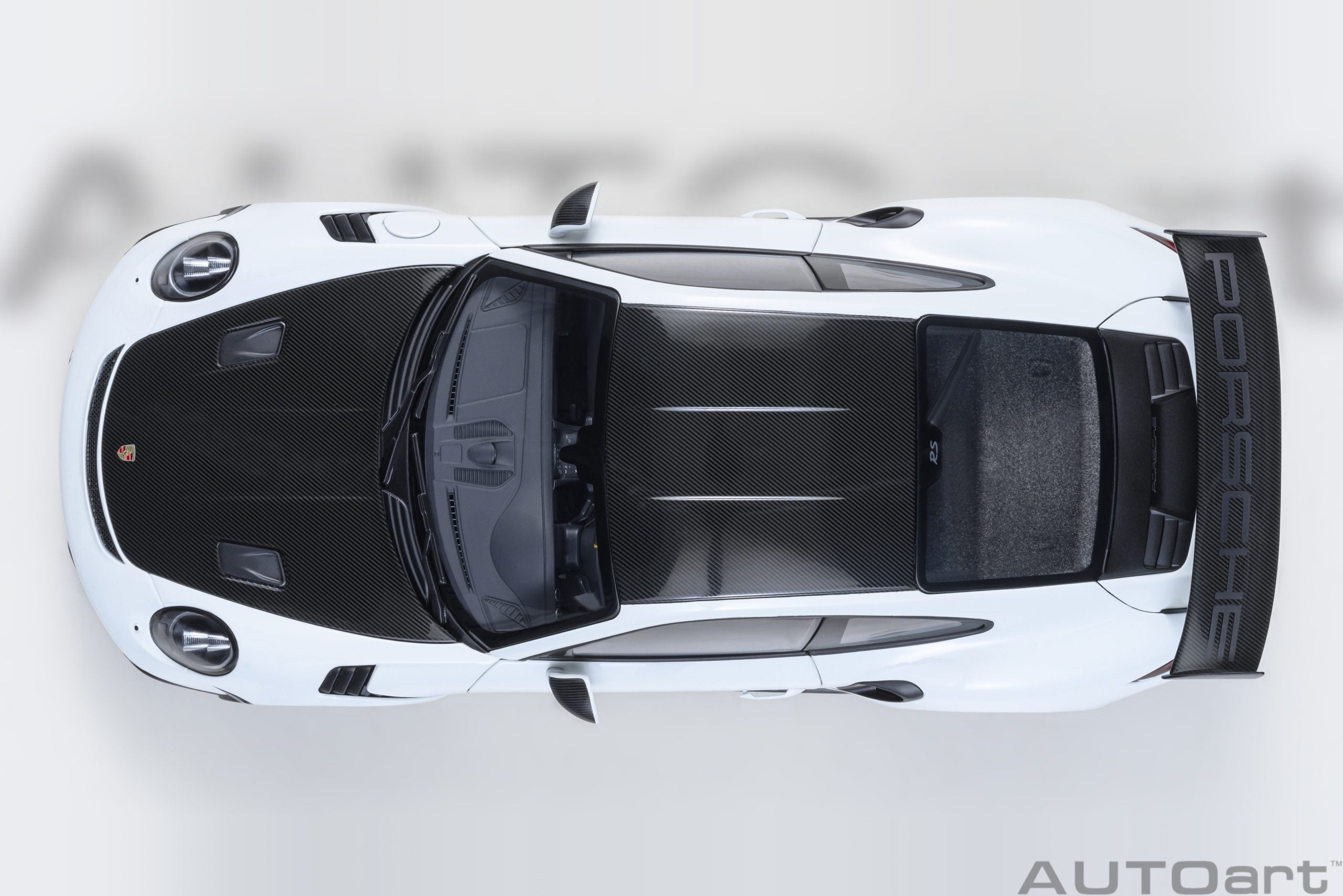AutoArt 1:18-Porsche 911 (991.2) GT3 RS Weissach Package (White) AA78176