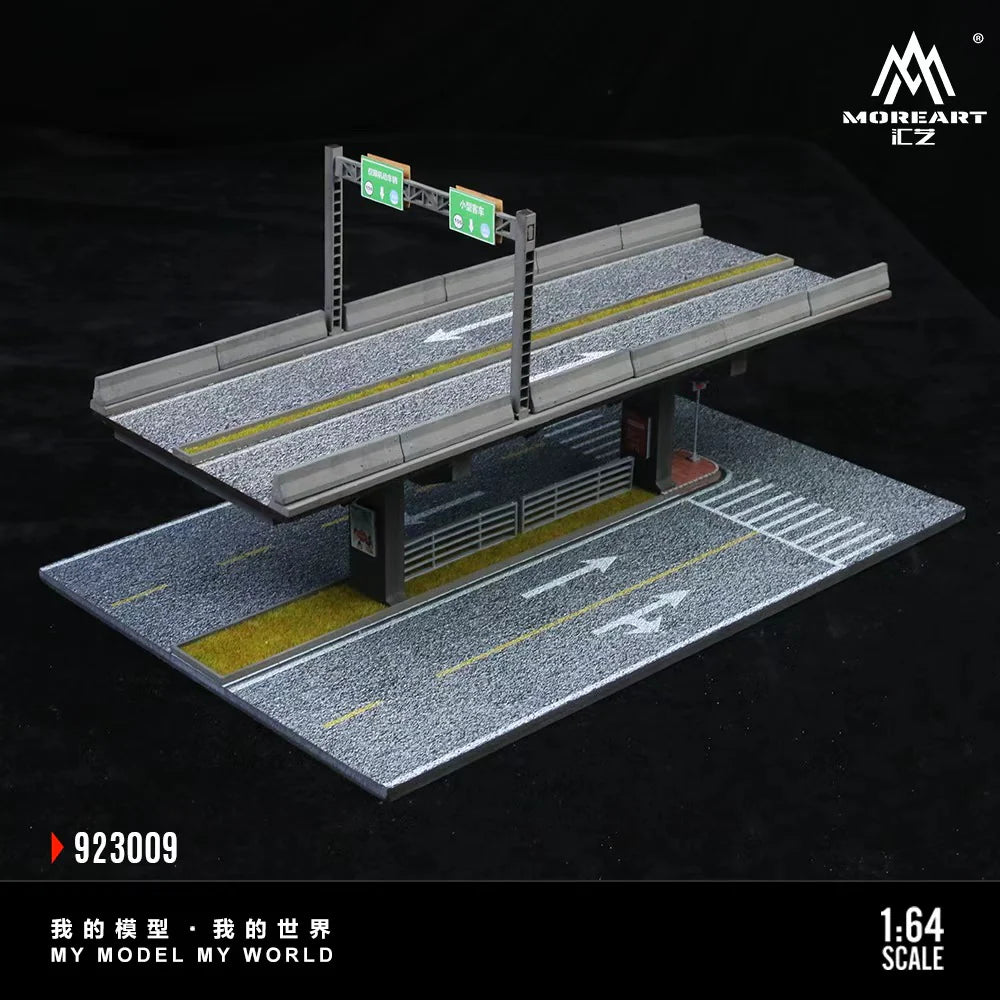 MoreArt Diorama 1:64-Scène de pont surélevé 01-ELEVATED BRIDGE SCENE 01 MO923009