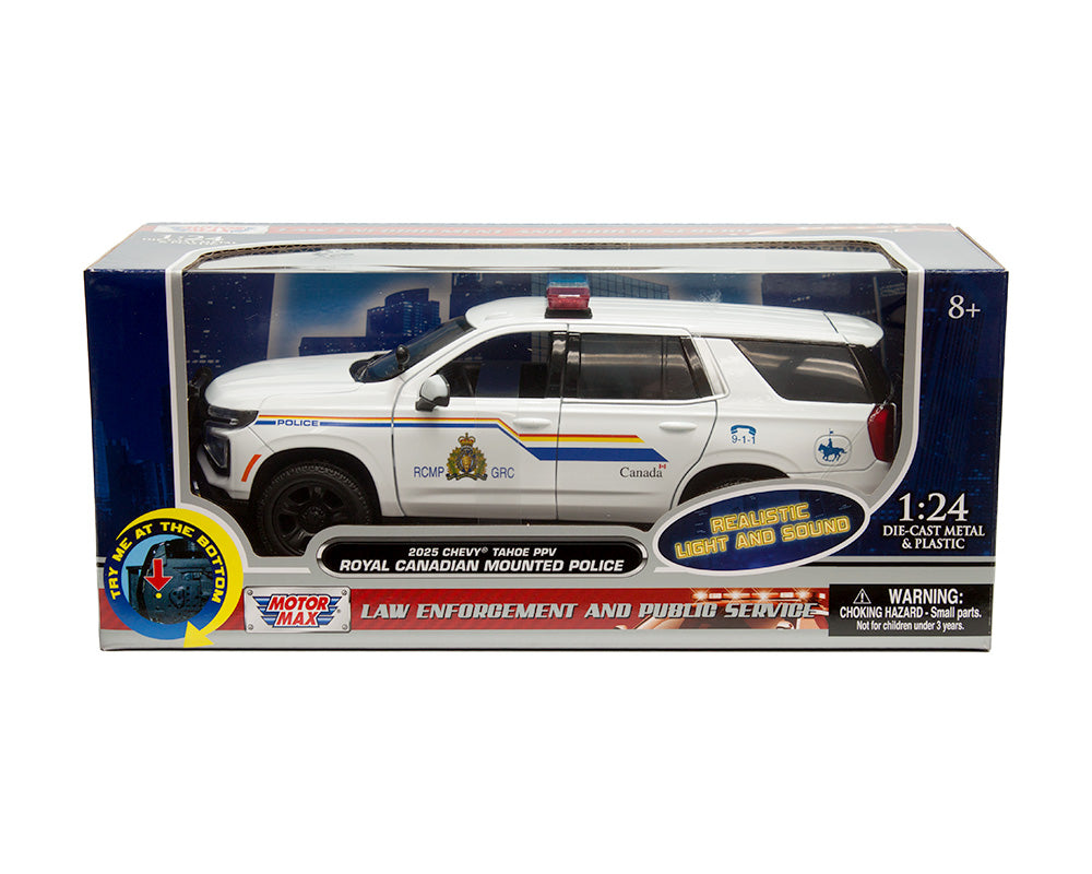 Chevrolet Tahoe PPV 2025 GRC Blanc - Motormax 1:24 - 79628