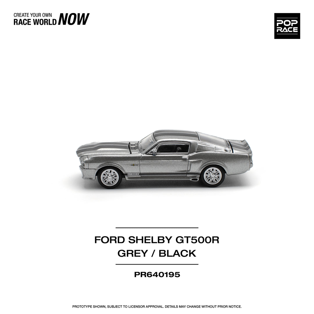 POPRACE-1967 SHELBY MUSTANG GT500 - GREY/BLACK (PR640195)
