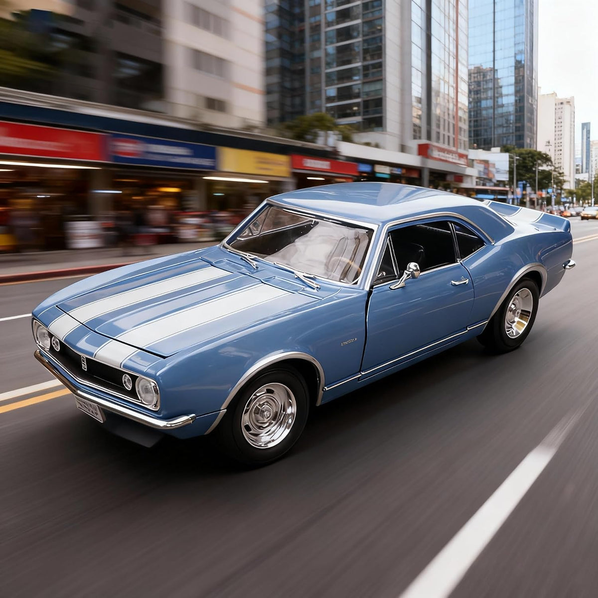 Lucky Die Cast 1:18 Chevrolet Camaro Z/28 1967 – Bleu métallisé – 92188-BLUE