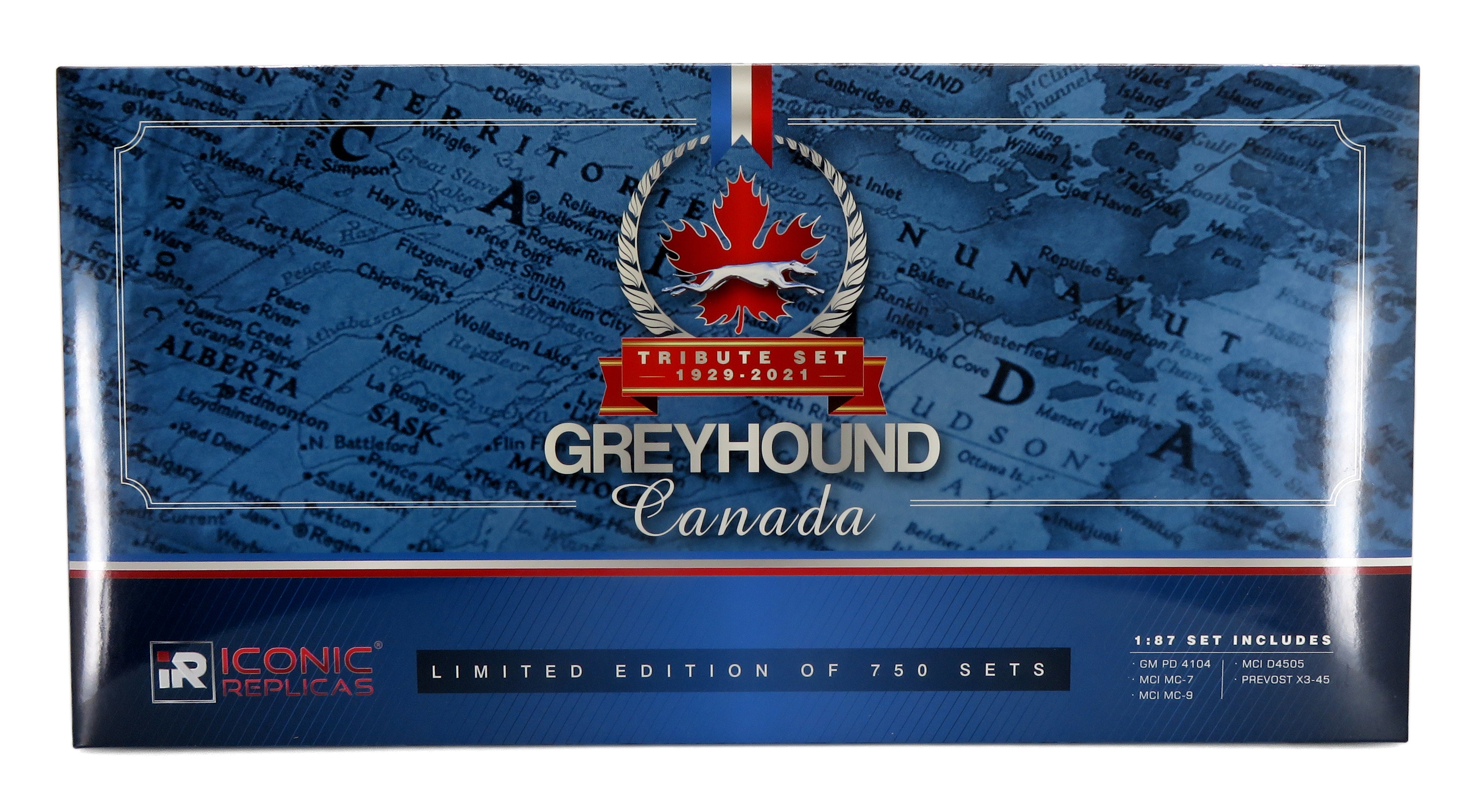 Greyhound Canada Tribute Set (Échelle-Scale 1:87) Limited Edition 750 Sets