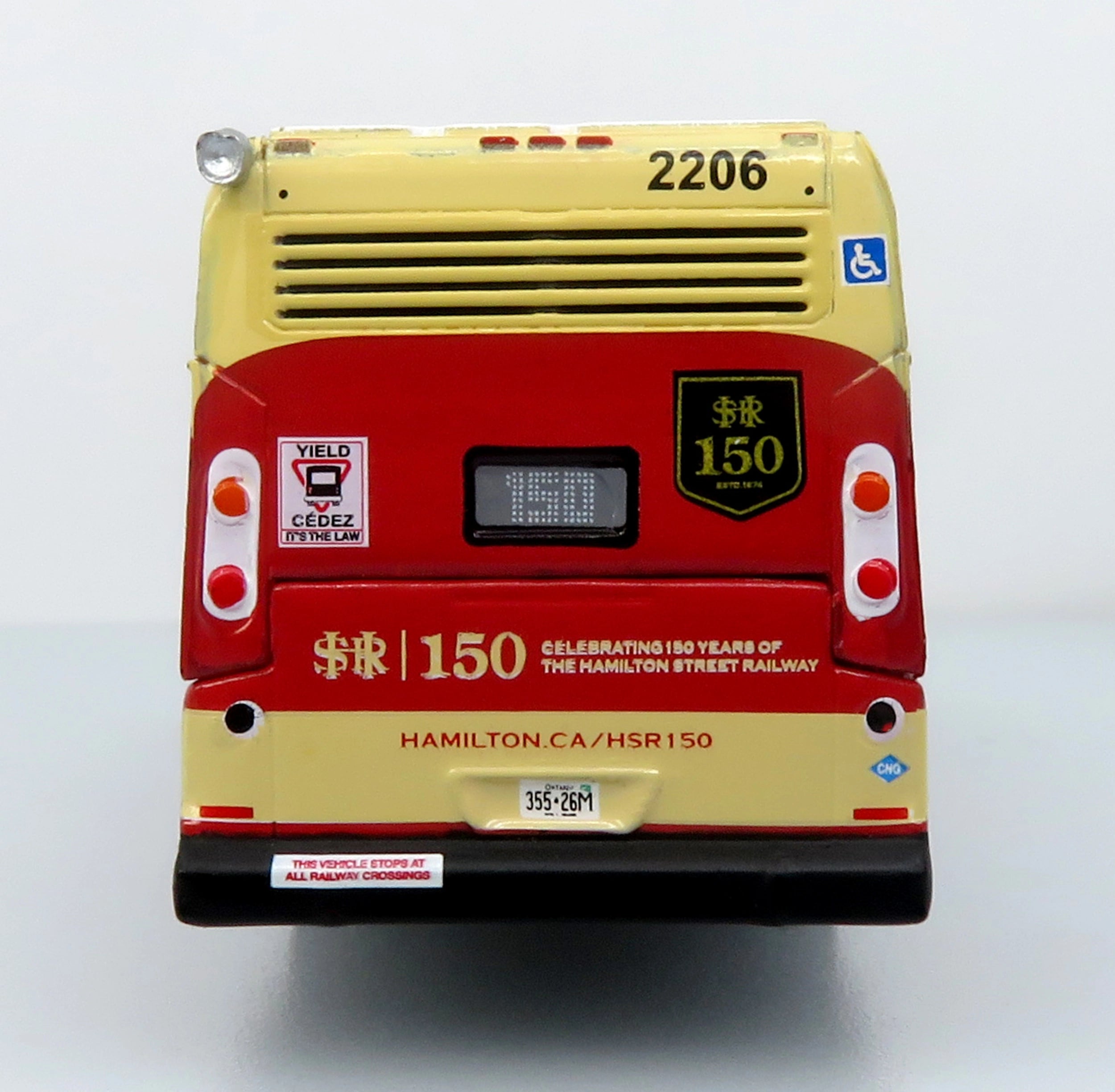 (LIMIT 1 PER CLIENT- 1 PAR CLIENT) Nova Bus LFSH Transit Bus: Hamilton - 150th Anniversary