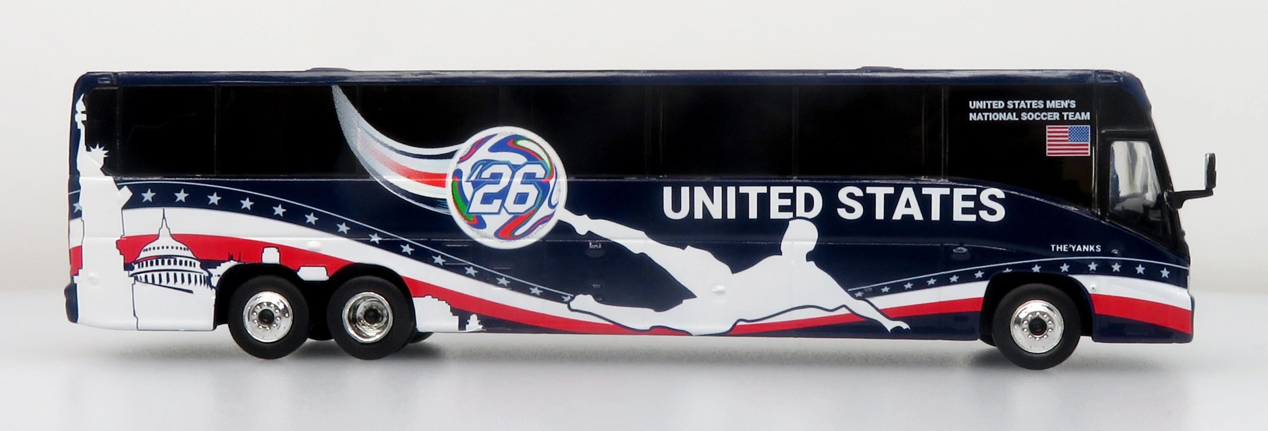 MCI J4500 Coach Équipe Nationale des États-Unis World Cup Iconic Replicas 1:87 - 87-0715